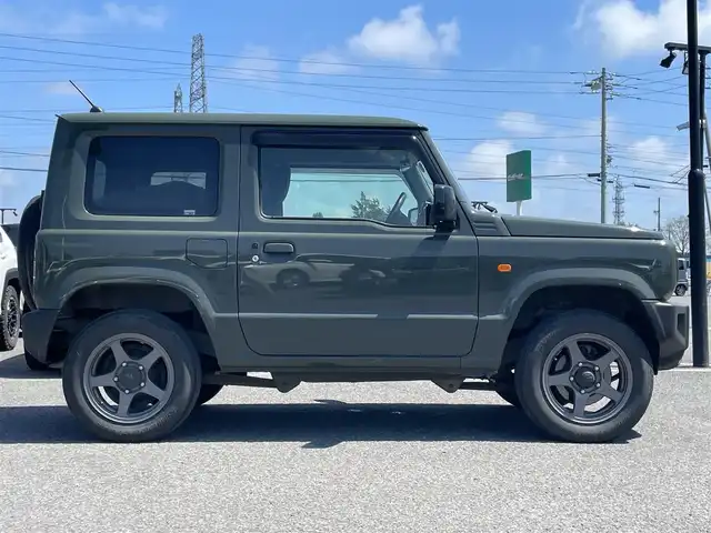 スズキ ジムニー XL 道央・札幌 2018(平30)年 6.9万km ジャングルグリーン パートタイム4WD/5速MT/社外オーディオ/FM/AM/CD/iPod/横滑り防止システム/前席シートヒーター/純正フロアマット/スマートキー/プッシュスタート/スペアキー1本/冬タイヤ積込み/175/80R16　2024年式 山7mm