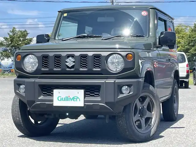 スズキ ジムニー XL 道央・札幌 2018(平30)年 6.9万km ジャングルグリーン パートタイム4WD/5速MT/社外オーディオ/FM/AM/CD/iPod/横滑り防止システム/前席シートヒーター/純正フロアマット/スマートキー/プッシュスタート/スペアキー1本/冬タイヤ積込み/175/80R16　2024年式 山7mm