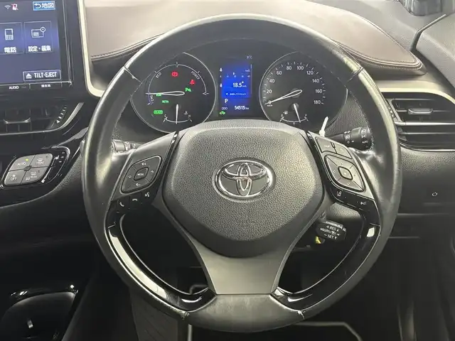 トヨタ Ｃ－ＨＲ G LEDエディション 福井県 2018(平30)年 5.5万km ブラックマイカ 純正ナビ/レーダークルーズコントロール/TRDエアロ/ハーフレザーシート /シートヒーター /スマートキー/クリアランスソナー/LEDヘッドライト/オートライト /レーンキープアシスト/ドライブレコーダー