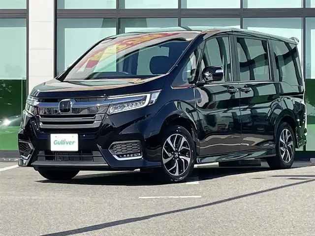 ホンダ ステップワゴン スパーダ ホンダセンシング 和歌山県 2021(令3)年 4.1万km プレミアムスパークルブラックパール 純正ナビ/バックカメラ/フルセグTV/BT/CD/DVD/衝突軽減ブレーキ/レーンキープアシスト/クルーズコントロール/オートライト/わくわくゲート/フリップダウンモニター/ドラレコ/ビルトインETC2.0/両側パワスラ/パドルシフト/LEDヘッドライト/フォグランプ/純正フロアマット/純正アルミ