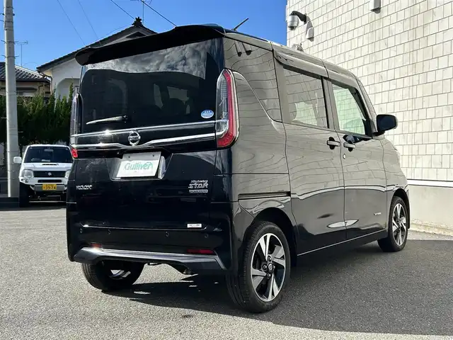 日産 ルークス HWS Gターボ プロパイロットED 山形県 2021(令3)年 6.2万km ブラック 禁煙車/ターボ/4WD/純正SDナビ/・TV/AM/FM/DVD/Bluetooth/プロパイロット/アイドリングストップ/クリアランスソナー/エマージェンシーブレーキ/ふらつき警報/先行車発進お知らせ/車線逸脱警報/横滑り防止装置/盗難防止装置/LEDヘッドライト/オートライト/両側パワースライドドア/全周囲カメラ/シートヒーター/ドライブレコーダー/純正フロアマット/純正ドアバイザー/ETC/保証書/取扱説明書バックカメラ