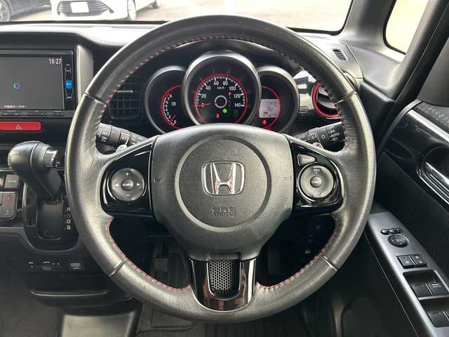 ホンダ Ｎ ＢＯＸ カスタム G ターボ Lパッケージ 鹿児島県 2016(平28)年 7.5万km プレミアムベルベットパープル・パール 純正ＳＤナビ/　　CD/DVD/BT/バックカメラ/両側パワースライドドア/クルコン/LEDヘッドライト/ハーフレザーシート/純正15インチAW/アイドリングストップ/スマートキー/純正ビルトインETC