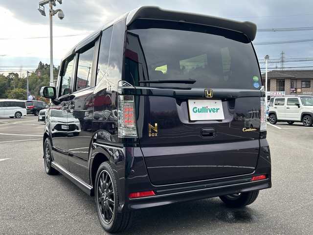 ホンダ Ｎ ＢＯＸ カスタム G ターボ Lパッケージ 鹿児島県 2016(平28)年 7.5万km プレミアムベルベットパープル・パール 純正ＳＤナビ/　　CD/DVD/BT/バックカメラ/両側パワースライドドア/クルコン/LEDヘッドライト/ハーフレザーシート/純正15インチAW/アイドリングストップ/スマートキー/純正ビルトインETC