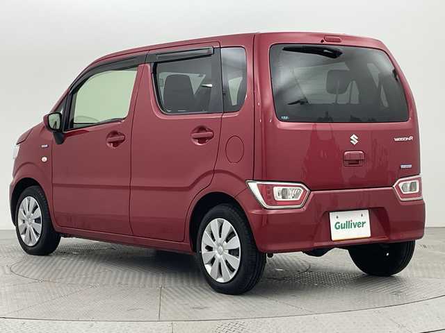 スズキ ワゴンＲ HYBRID FX 新潟県 2022(令4)年 2.1万km フェニックスレッドパール 4WD/スペアキー1本/メモリナビ　型式AVIC-RW303/CD/DVD/ワンセグ/シートヒーター　D席/N席/ハロゲン/バイザー/冬タイヤ4本セット