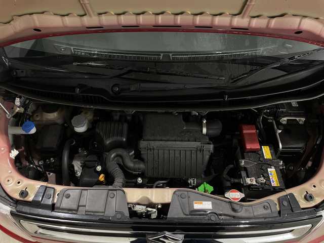 スズキ ワゴンＲ HYBRID FX 新潟県 2022(令4)年 2.1万km フェニックスレッドパール 4WD/スペアキー1本/メモリナビ　型式AVIC-RW303/CD/DVD/ワンセグ/シートヒーター　D席/N席/ハロゲン/バイザー/冬タイヤ4本セット