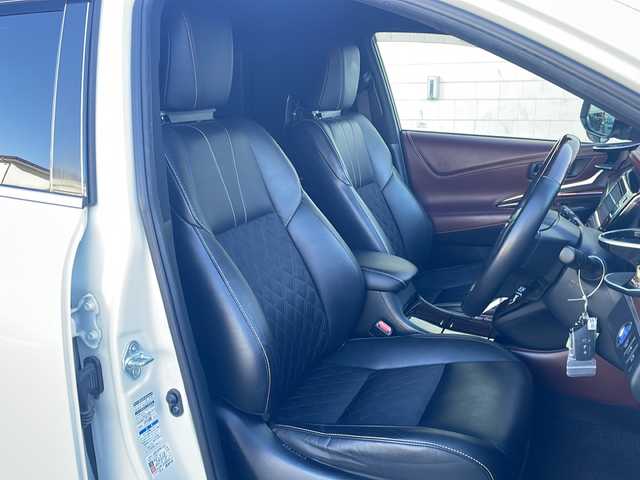 トヨタ ハリアー ハイブリッド プレミアム 福島県 2015(平27)年 11.1万km ホワイトパールクリスタルシャイン 4WD サンルーフ Blutooth バックカメラ 純正SDナビ フルセグTV ETC コーナーセンサー 車線逸脱警報 横滑り防止 純正LEDライト オートライト ドライブレコーダー前 純正モデリスタフルエアロ スペアキー　パワーバックドア