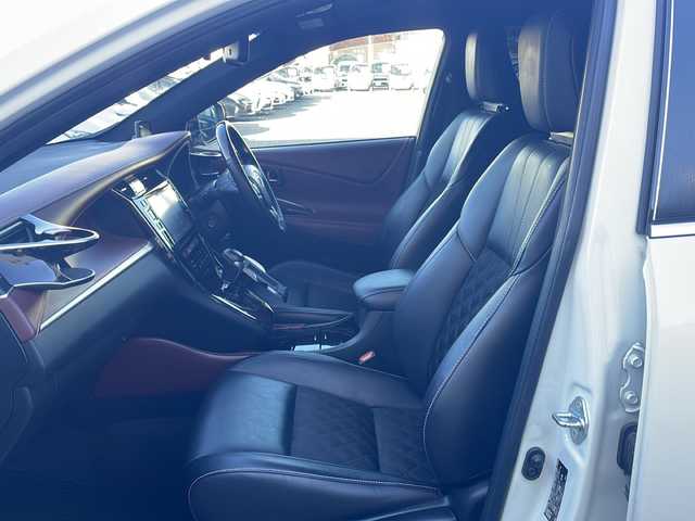 トヨタ ハリアー ハイブリッド プレミアム 福島県 2015(平27)年 11.1万km ホワイトパールクリスタルシャイン 4WD サンルーフ Blutooth バックカメラ 純正SDナビ フルセグTV ETC コーナーセンサー 車線逸脱警報 横滑り防止 純正LEDライト オートライト ドライブレコーダー前 純正モデリスタフルエアロ スペアキー　パワーバックドア