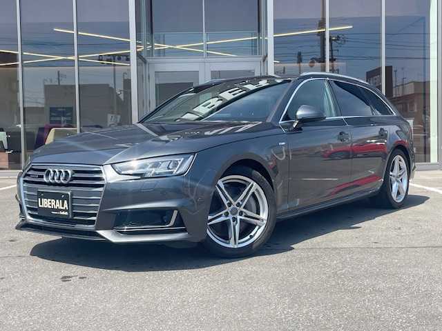 アウディ Ａ４ アバント2.0 TFSI クワトロ スポーツ Sライン P 青森県 2016(平28)年 4.2万km デイトナグレーパールエフェクト /ワンオーナー /4WD/ターボ/アシスタンスパッケージ/マトリクスLED/バーチャルコックピット/ACC /LKA /純正HDDナビ / (フルセグTV/DVD/Bt/USB/AUX)/バックカメラ /黒ハーフレザーシート /前席パワーシート /前席シートヒーター /オートマチックテールゲート /シルバールーフレール/前後バンパーソナー/ヘットライトウオッシャー/ウインカーミラー /シーケンシャルウインカー/ミラーヒーター/革巻きステア/ノブ/パドルシフト/オートワイパー/DSRC/ETC/プッシュスタートシステム/リア5面スモークフィルム/W/サイド/カーテンエアバッグ /ABS/スマートキー/保証書/取説