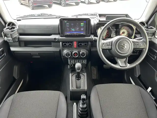 スズキ ジムニー XC 和歌山県 2022(令4)年 4万km ピュアホワイトP 純正８型ナビ(パナソニック　CN-RZ875)/フルセグ　/（CD/DVD/Bluetooth）/バックカメラ　/クルーズコントロール　/前後ドライブレコーダー(KENWOOD)/背面タイヤ　/デュアルセンサーブレーキサポート　/ダウンヒルアシストコントロール/LEDヘッドライト/フォグライト/アイドリングストップ/前席シートヒーター/横滑り防止装置/デジタルインナーミラー