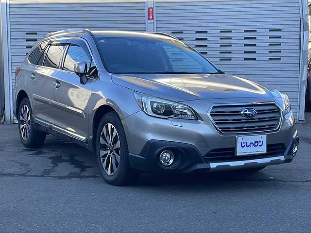 スバル アウトバック リミテッド 道央・札幌 2015(平27)年 11.3万km タングステンM (株)IDOMが運営する【じしゃロン札幌店】の自社ローン専用車両になります。こちらは現金またはオートローンご利用価格です。自社ローンご希望の方は別途その旨お申し付けください。/Panasonic製ナビ　CN‐LR800D/（フルセグ、CD、DVD、AM、FM、BTオーディオ、HDMI）/バックカメラ/プッシュスタート/ステアリングリモコン/パドルシフト/追従クルーズコントロール/レーンアシスト/アイサイト/先行車発進お知らせ機能/X－MODE/電動リアゲート/リアゲートメモリー/ヘッドライトレベライザー/レザーシート/全席シートヒーター/DN席パワーシート/D席シートメモリー/電格ウィンカーミラー/オールオートパワーウィンドウ/ETC/電動パーキング/純正フロアマット/社外ドラレコ/ルーフレール/リヤデフォッガー/新車時保証書/車両取扱説明書/ナビ取扱説明書/スペアキー