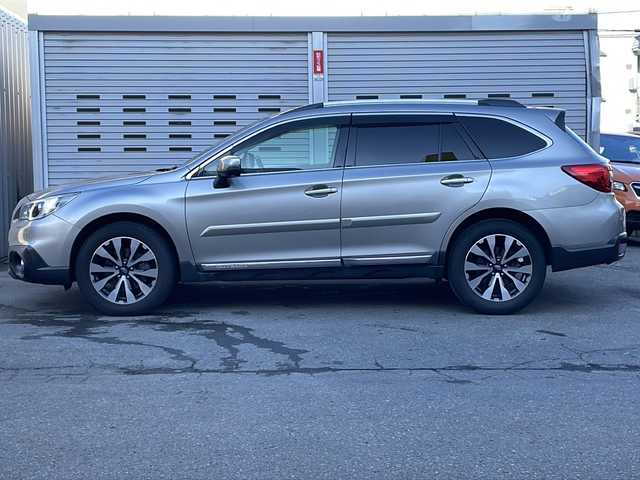 スバル アウトバック リミテッド 道央・札幌 2015(平27)年 11.3万km タングステンM (株)IDOMが運営する【じしゃロン札幌店】の自社ローン専用車両になります。こちらは現金またはオートローンご利用価格です。自社ローンご希望の方は別途その旨お申し付けください。/Panasonic製ナビ　CN‐LR800D/（フルセグ、CD、DVD、AM、FM、BTオーディオ、HDMI）/バックカメラ/プッシュスタート/ステアリングリモコン/パドルシフト/追従クルーズコントロール/レーンアシスト/アイサイト/先行車発進お知らせ機能/X－MODE/電動リアゲート/リアゲートメモリー/ヘッドライトレベライザー/レザーシート/全席シートヒーター/DN席パワーシート/D席シートメモリー/電格ウィンカーミラー/オールオートパワーウィンドウ/ETC/電動パーキング/純正フロアマット/社外ドラレコ/ルーフレール/リヤデフォッガー/新車時保証書/車両取扱説明書/ナビ取扱説明書/スペアキー