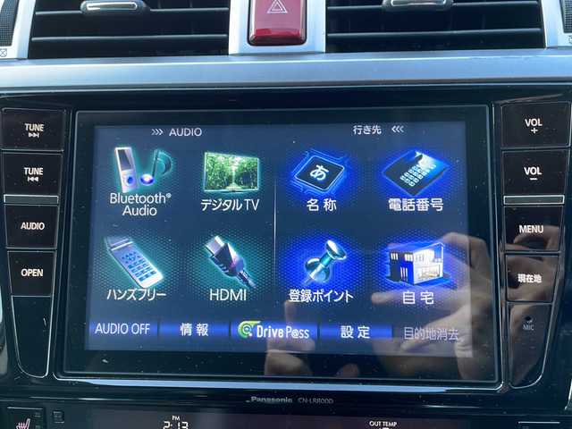 スバル アウトバック リミテッド 道央・札幌 2015(平27)年 11.3万km タングステンM (株)IDOMが運営する【じしゃロン札幌店】の自社ローン専用車両になります。こちらは現金またはオートローンご利用価格です。自社ローンご希望の方は別途その旨お申し付けください。/Panasonic製ナビ　CN‐LR800D/（フルセグ、CD、DVD、AM、FM、BTオーディオ、HDMI）/バックカメラ/プッシュスタート/ステアリングリモコン/パドルシフト/追従クルーズコントロール/レーンアシスト/アイサイト/先行車発進お知らせ機能/X－MODE/電動リアゲート/リアゲートメモリー/ヘッドライトレベライザー/レザーシート/全席シートヒーター/DN席パワーシート/D席シートメモリー/電格ウィンカーミラー/オールオートパワーウィンドウ/ETC/電動パーキング/純正フロアマット/社外ドラレコ/ルーフレール/リヤデフォッガー/新車時保証書/車両取扱説明書/ナビ取扱説明書/スペアキー