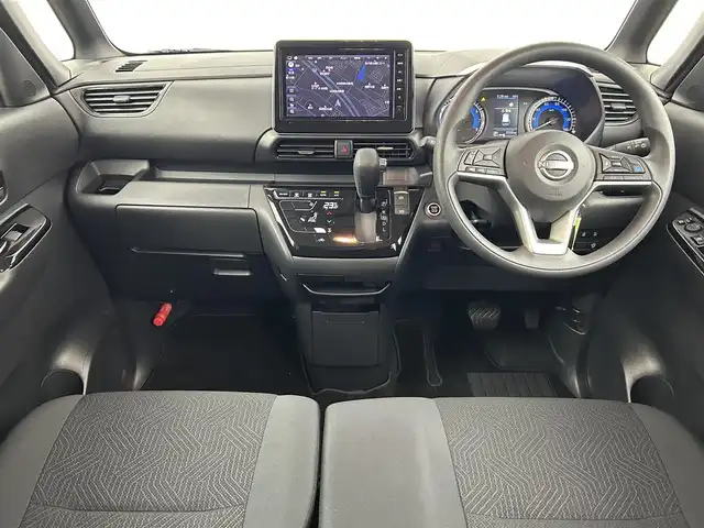 日産 ルークス HWS X プロパイロットED 千葉県 2023(令5)年 0.6万km ブラック 禁煙車/エマージェンシーブレーキ/・車線逸脱警報システム/・プロパイロット/両側電動ドア/純正９インチメモリナビ/・Bluetooth/フルセグTV/・アラウンドビューモニター/・インテリジェントルームミラー/ステアリングスイッチ/電子パーキンング/・ブレーキホールド/純正フロアマット/純正１４インチAW/オートライト/・LEDヘッドライト/・LEDフォグランプ