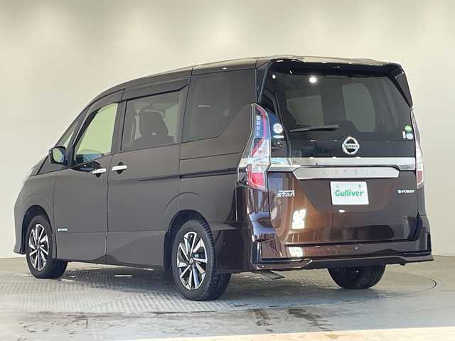 日産 セレナ e－パワー ハイウェイスター V 栃木県 2020(令2)年 5.3万km インペリアルアンバーP 純正SDナビ/（CD/DVD/フルセグTV/Bluetooth/SD）/全方位カメラ/プロパイロット/コーナーセンサー/ビルトインETC/前方ドライブレコーダー/両側パワースライドドア/デジタルインナーミラー/オートライト/LEDヘッドライト/横滑り防止装置/フォグランプ/スマートキー/プッシュスタート/ステアリングスイッチ/革巻きステアリング/ウィンカーミラー/純正16インチアルミホイール/純正フロアマット
