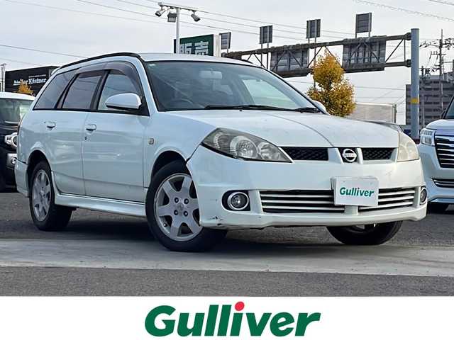 日産 ウイングロード Sエアロ スポーティーLTD 徳島県 2004(平16)年 16万km ホワイトパール パイオニアオーディオ/USB入力端子/キセノンヘッドライト/純正フロアマット/純正アルミホイール/ルーフレール/電動格納ミラー/フォグランプ/リモコンキー/取扱説明書/パワーステアリング/パワーウィンドウ