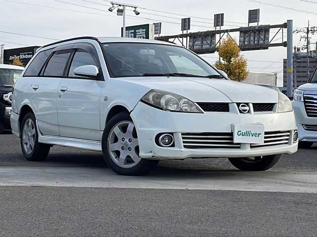日産 ウイングロード Sエアロ スポーティーLTD 徳島県 2004(平16)年 16万km ホワイトパール パイオニアオーディオ/USB入力端子/キセノンヘッドライト/純正フロアマット/純正アルミホイール/ルーフレール/電動格納ミラー/フォグランプ/リモコンキー/取扱説明書/パワーステアリング/パワーウィンドウ