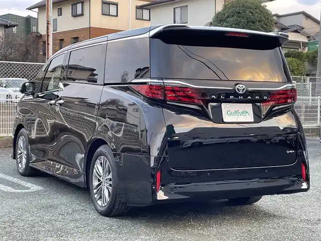 トヨタ アルファードハイブリット Z 熊本県 2025(令7)年 0.1千km ブラック 左右独立型ムーンルーフ/革シート/ワンオーナー/純正ナビ/全方位カメラ/ビルトインETC/純正フリップダウンモニター（V13T-R72F）/純正18インチAW/レーダークルーズ/両側パワースライドドア/パワーバックドア/オートサイドステップ/1列目・2列目パワーシート/1列目・2列目シートヒーター・エアーシート/ステアリングヒーター/LEDヘッドライト/オートライト/前後コーナーセンサー/横滑り防止装置/ウィンカーミラー/新車保証書/取扱説明書/スマートスペアキー×1本
