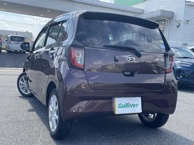 ダイハツ ミラ イース G リミテッド SAⅢ 群馬県 2019(平31)年 3.4万km プラムブラウンクリスタルマイカ 社外ナビ　/パワーステアリング/パワーウィンドウ　/シートヒーター　/アイドリングストップ　/フルセグ　/コーナーセンサー前後　/ＥＴＣ　/ＬＥＤライト　/オートライト　/スマートキー　/純正フロアマット　/純正ＡＷ