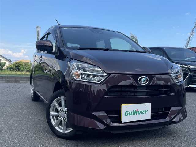 ダイハツ ミラ イース G リミテッド SAⅢ 群馬県 2019(平31)年 3.4万km プラムブラウンクリスタルマイカ 社外ナビ　/パワーステアリング/パワーウィンドウ　/シートヒーター　/アイドリングストップ　/フルセグ　/コーナーセンサー前後　/ＥＴＣ　/ＬＥＤライト　/オートライト　/スマートキー　/純正フロアマット　/純正ＡＷ