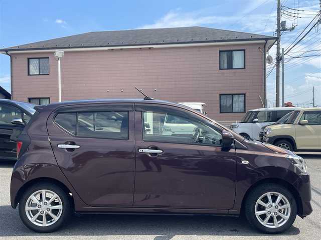 ダイハツ ミラ イース G リミテッド SAⅢ 群馬県 2019(平31)年 3.4万km プラムブラウンクリスタルマイカ 社外ナビ　/パワーステアリング/パワーウィンドウ　/シートヒーター　/アイドリングストップ　/フルセグ　/コーナーセンサー前後　/ＥＴＣ　/ＬＥＤライト　/オートライト　/スマートキー　/純正フロアマット　/純正ＡＷ