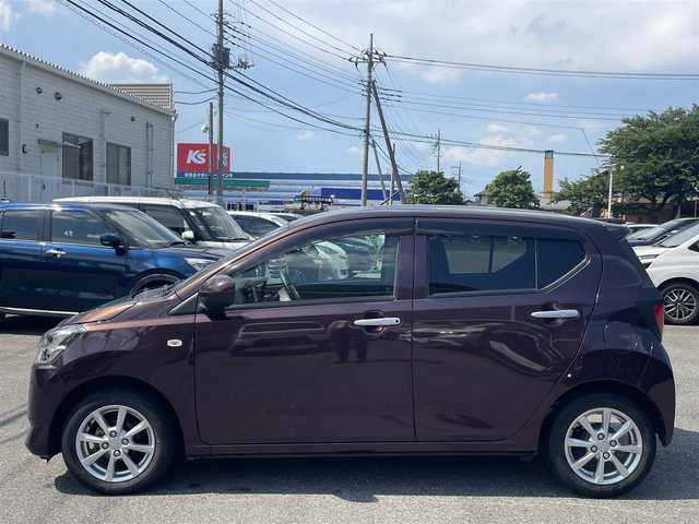 ダイハツ ミラ イース G リミテッド SAⅢ 群馬県 2019(平31)年 3.4万km プラムブラウンクリスタルマイカ 社外ナビ　/パワーステアリング/パワーウィンドウ　/シートヒーター　/アイドリングストップ　/フルセグ　/コーナーセンサー前後　/ＥＴＣ　/ＬＥＤライト　/オートライト　/スマートキー　/純正フロアマット　/純正ＡＷ