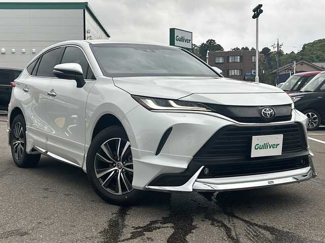 トヨタ ハリアー G 石川県 2025(令7)年 0.1万km プラチナホワイトパールマイカ ワンオーナー/純正モデリスタフルエアロ/純正12.3インチSDナビゲーション/【フルセグTV/Bluetooth/USB/AppleCarplay/AndroidAuto】/・ETC2.0/衝突回避支援パッケージ/・プリクラッシュセーフティ/・レーダークルーズコントロール/・レーントレーシングアシスト/・アダプティブハイビームシステム/・ロードサインアシスト/デジタルインナーミラー/バックカメラ/運転席パワーシート/パワーバックドア/LEDヘッドライト/・オートハイビーム/・オートライト/・LEDフォグランプ/スマートキー/・プッシュスタート/・スペアキー/取扱説明書/新車時保証書
