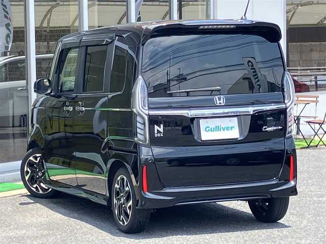 ホンダ Ｎ ＢＯＸ カスタム G L ターボ ホンダセンシング 山口県 2020(令2)年 3.8万km クリスタルブラックパール 社外メモリーナビ＆/地デジTV＆バックカメラ/フロアマット/ドアバイザー/純正LEDヘッドライト/純正フォグランプ/純正15インチアルミ/純正リアスポイラー/両側パワースライド/オートライト/パドルシフト/フロントシートヒーター/アレルクリーンプラスシート/ビルトインETC