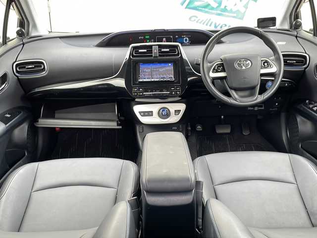 トヨタ プリウス S ツーリングセレクション 道北・旭川 2016(平28)年 11.8万km アティチュードブラックマイカ /４ＷＤ//ワンオーナー//寒冷地仕様//モデリスタエアロ//社外ナビ//ＣＤ・ＤＶＤ・ＢＴ・フルセグ//黒合皮シート//前席シートヒーター//純正エンジンスターター//１５００Ｗコンセント//純正１７インチアルミ//ＬＥＤヘッドライト//オートライト//スペアキー×１//ＥＴＣ//アルミ付冬タイヤセット積込//保証書//取説