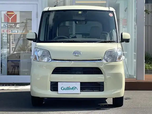 ダイハツ タント X 道央・札幌 2014(平26)年 6.3万km コットンアイボリー ・4WD/・社外ナビ（CD&DVD&BT&フルセグ）/・後席社外モニター/・純正フロアマット/・片側パワースライドドア/・アイドリングストップ/・社外AW/・社外AW付きスタッドレスタイヤ/・スマートキー/・ドライブレコーダー/・ベンチシート/・フルフラットシート/・オートライト