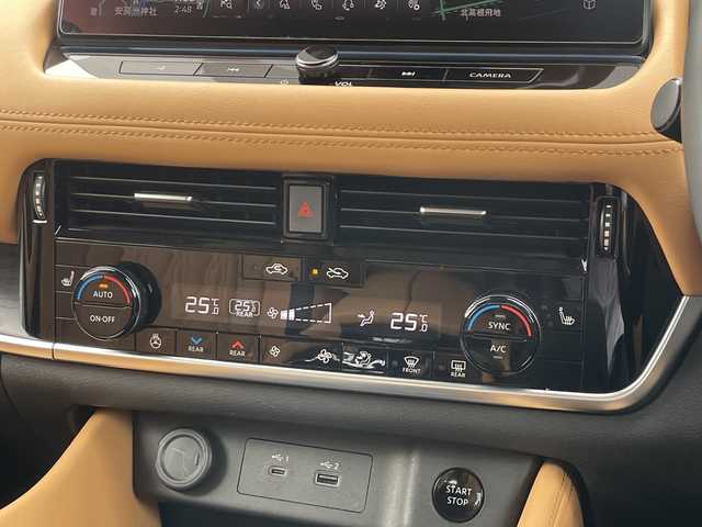 日産 エクストレイル G e－4ORCE 千葉県 2023(令5)年 2万km ベージュ サンルーフ　ブラウン革　ナビ　全方位カメラ　ＢＯＳＥサウンド　ＨＵＤ　２．０ＥＴＣ　ドラレコ　デジタルミラー　自動駐車　アップルカープレイ　電動リアドア　ＬＥＤライト　オートライト　１８インチＡＷ