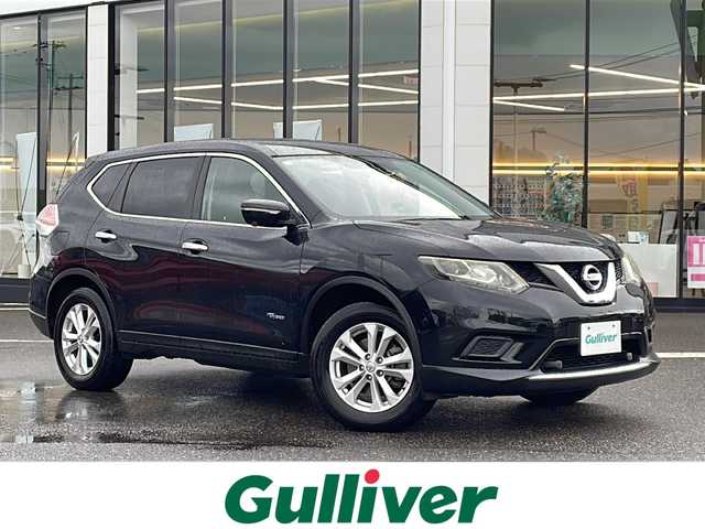 日産 エクストレイル ハイブリッド 20X エマージェンシーブレーキ 新潟県 2015(平27)年 8.6万km ダイヤモンドブラック 4WD/純正ナビ（BT/DTV/FM/AM/フルセグ）/前後ドライブレコーダー/前席シートヒーター/ステアリングスイッチ/夏冬タイヤ/ビルトインETC/電動格納ミラー/ウィンカーミラー