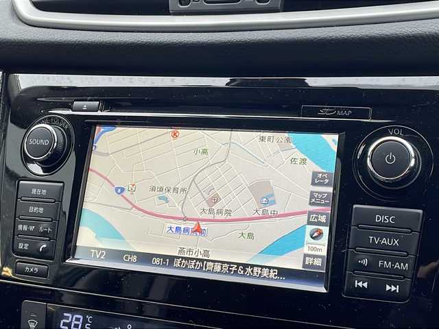 日産 エクストレイル ハイブリッド 20X エマージェンシーブレーキ 新潟県 2015(平27)年 8.6万km ダイヤモンドブラック 4WD/純正ナビ（BT/DTV/FM/AM/フルセグ）/前後ドライブレコーダー/前席シートヒーター/ステアリングスイッチ/夏冬タイヤ/ビルトインETC/電動格納ミラー/ウィンカーミラー