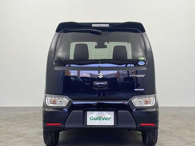スズキ ワゴンＲ スティングレー HYBRID T 大阪府 2017(平29)年 6.7万km ブルーイッシュブラックパール3 ヘッドアップディスプレイ/純正ナビ(フルセグTV/AM/FM/CD/DVD/BT/USB/AUX/aha)/全方位カメラ(バック、サイド、フロント)/ETC/クルーズコントロール/横滑り防止装置/レーンキープアシスト/盗難防止装置/オートライト/オートマチックハイビーム/衝突被害軽減システム/アイドリングストップ/シートヒーター/ベンチシート/純正フロアマット/純正AW/スマートキー/保証書/取扱説明書