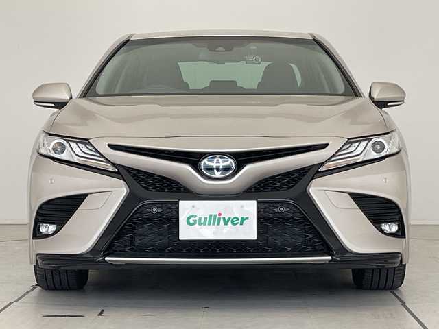 トヨタ カムリ WS 愛知県 2019(令1)年 2.9万km スティールブロンドM トヨタセーフティセンス/純正8型ナビ/レーダークルーズコントロール/バックカメラ/パワーシート/コーナーセンサー/純正アルミホイール/ETC2.0/ブラインドスポットモニター/LEDヘッドライト/パドルシフト/オートマチックハイビーム/ドライブレコーダー/CD DVD/Bluetooth/ステアリングスイッチ/スマートキー/プッシュスタート