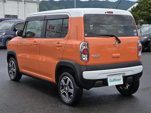 マツダ フレア クロスオーバー XS 鹿児島県 2018(平30)年 7万km パッションオレンジ ホワイト2トーン ＥＴＣ　/シートヒーター　/Ｂｌｕｅｔｏｏｔｈオーディオ　/ＫＥＮＥＯＯＤ製ＳＤナビ　/デュアルカメラブレーキサポート　/レーダーブレーキサポート　/マルチリフレクターフォグランプ　/ＬＥＤヘッドライト/フルセグテレビ/プッシュスタート/スマートキー/横滑り防止装置/純正アルミホイール(16インチ)