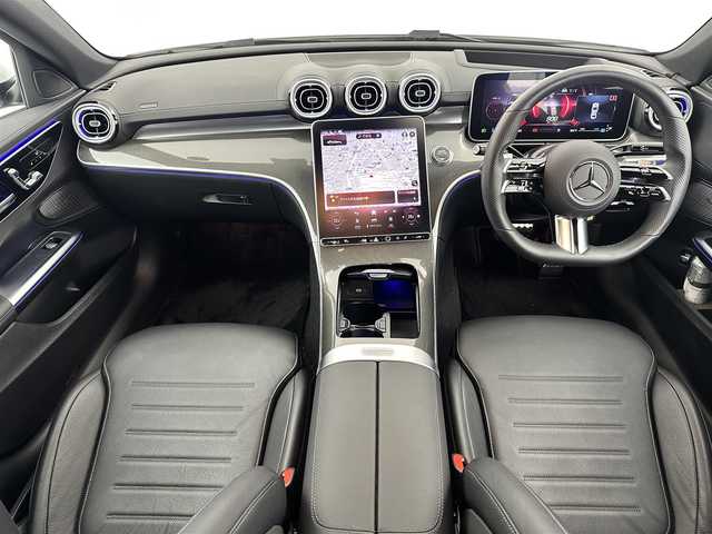 メルセデス・ベンツ Ｃ２００ アバンギャルド AMGライン 愛知県 2022(令4)年 0.9万km 白 １オーナー　/ナビ　/全方位カメラ　/サンルーフ　/置くだけ充電　/追従クルコン　/パワーシート　/シートヒーター　/レザー調シート　/ＥＴＣ２．０　/ＨＵＤ　/ＢＳＭ　/前後ドラレコ　/アルミホイール　/ＬＥＤ　/保証書　/取説