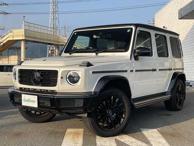 メルセデス・ベンツ ゲレンデヴァーゲン Ｇ４００ｄ マヌファクトゥーアエディション 山口県 2021(令3)年 2.4万km パール 特別仕様車/AMGライン/ラグジュアリーパッケージ/ワンオーナー/純正ナ12.3インチワイドディスプレイナビ/360°カメラ・パークトロニック/Burmestarサラウンドサウンドシステム/サンルーフ/エクスクルーシブナッパレザーシート/グロスブラックＡＭＧマルチスポーク20インチAW/前席シートヒータープラス・前席ベンチレーション・前席リラクゼーション機能付/ドライビングダイナミックシート［前席］/電動ランバーサポート［前席］/本革巻きウッドステアリング/前席／後席シートヒーター/レーダーセーフティパッケージ/アンビエントライト(64色)/ビルトインETC/電動ステップ