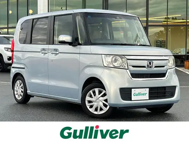 ホンダ Ｎ ＢＯＸ G L ホンダセンシング 奈良県 2019(平31)年 6.8万km モーニングミストブルーM 純正ＳＤナビ（ＶＸＭ－１９４ＶＦｉ）　/Ｂｌｕｅｔｏｏｔｈ　/ＣＤ／ＤＶＤ　/フルセグ　/バックカメラ　/レーダークルーズコントロール　/ビルトインＥＴＣ　/スマートキー　/ＬＥＤヘッドライト　/純正フロアマット/i-stop/レーンキープアシスト