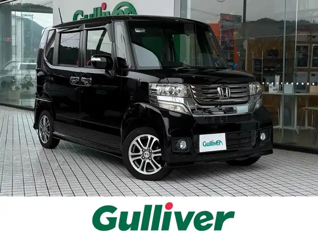 ホンダ Ｎ ＢＯＸ カスタム G SSパッケージ 京都府 2014(平26)年 8.4万km プレミアムゴールドパープルパール アルパインメモリーナビ、地デジ/前後ドライブレコーダー/両側パワースラドドア/ディスチャージ/バックカメラ/保証書/取扱説明書