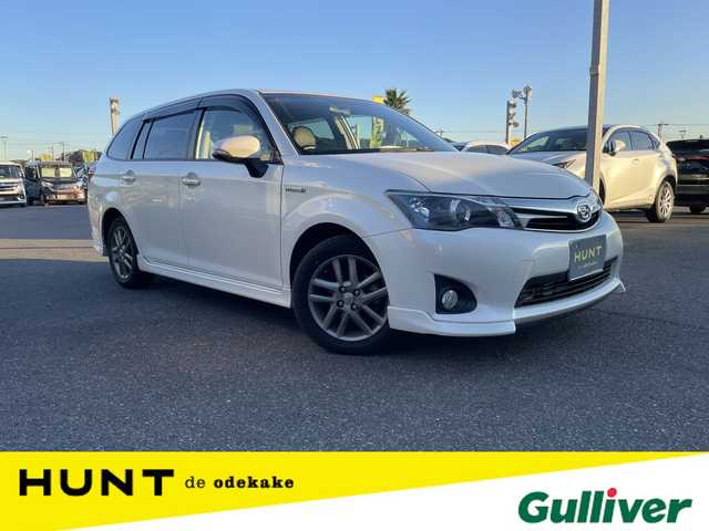 トヨタ カローラ フィールダー HV G エアロツアラー W×B 千葉県 2014(平26)年 12.8万km ホワイトパールクリスタルシャイン ユーザー買取車両/純正7インチナビ/・フルセグ/BT/DVD/CD/バックカメラ/ステアリングスイッチ/ETC/LEDヘッドライト/オートライト/フォグライト/スマートキー/プッシュスタート/純正フロアマット/純正15インチAW/電動格納ミラー