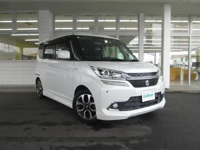 スズキ ソリオ バンディット HV MV Dカメラ ブレーキS 千葉県 2016(平28)年 5.2万km ピュアホワイトP ワンオーナー/社外8インチナビ、フルセグTV/バックカメラ/オーディオ【CD/DVD/SD/BT/MSV】/デュアルカメラブレーキサポート/両側パワースライドドア/HIDヘッドライト/純正15インチアルミホイール/ウィンカードアミラー/コーナーセンサー/運転席シートヒーター/ドライブレコーダー/ETC/アイドリングストップ/ステアリングスイッチ/スマートキー/H28/29/30/R1/3/5年整備記録