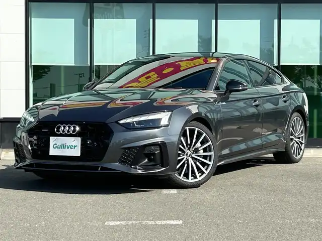 アウディ Ａ５ SB 45TFSIクワトロ Sライン 和歌山県 2021(令3)年 3.2万km ガンＭ 純正ナビ/全方位モニター/フルセグTV/衝突軽減ブレーキ/アダプティブクルーズコントロール/サイドアシスト（BSM)/純正前後ドライブレコーダー/純正ビルトインETC2.0/スペアキー/純正アルミホイール/純正フロアマット/パワーシート/パワーバックドア/LEDヘッドライト