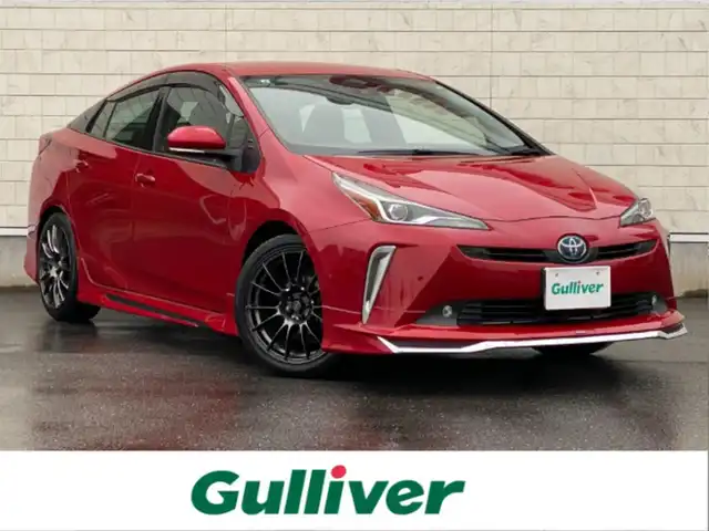 トヨタ プリウス A ツーリングセレクション 岐阜県 2021(令3)年 1.6万km エモーショナルレッドⅡ モデリスタエアロ/ガナドール製マフラー/ウエッズスポーツホイール　純正ホイール有/純正SDナビ/-BT/CD/フルセグTV/ブラインドスポットモニター/ヘッドアップディスプレイ/レーダー探知機/ステアリングヒーター/前席シートヒーター/ドライブレコーダー/追従式クルーズコントロール/オートマチックハイビーム/ステアリングスイッチ/LEDヘッドライト/レザーシート/バックカメラ/パーキングアシスト/ETC2.0/取扱説明書/保証書/スペアキー