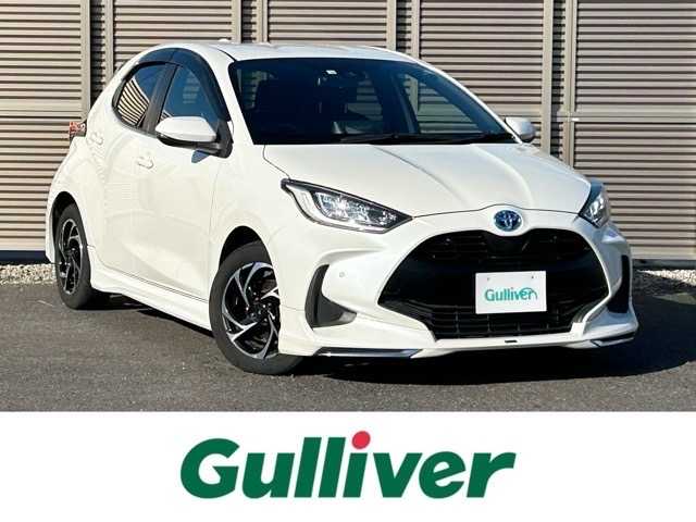トヨタ ヤリス ハイブリッド Z 千葉県 2020(令2)年 2.8万km ホワイトパールクリスタルシャイン Bluetooth/クルーズコントロール/ディスプレイオーディオ/ETC/前席シートヒーター/後ドラレコ/バックカメラ/プッシュスタート/モデリスタエアロ/モデリスタホイール/USB入力端子/LEDヘッドライト/純正フロアマット/横滑り防止装置/盗難防止装置/衝突被害軽減システム/オートライト/オートマチックハイビーム/スマートキー/スペアキー×１