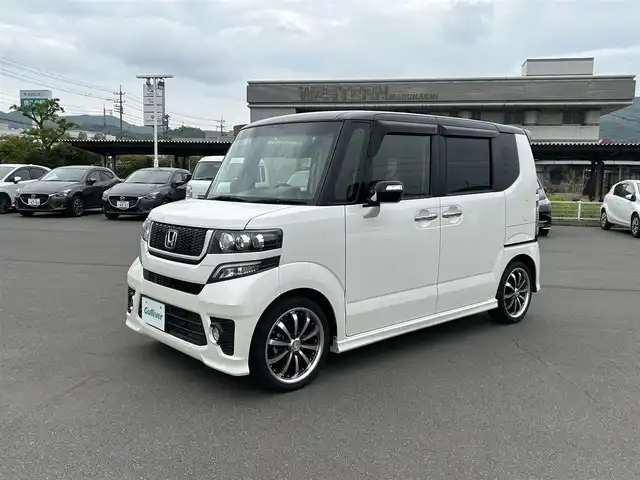 ホンダ Ｎ ＢＯＸ 2トーン モデューロXGターボPKG 岡山県 2016(平28)年 6.3万km プレミアムホワイトパールⅡ 両側パワースライドドア　/横滑り防止装置　/AAC　/ETC　/バックカメラ　/パワーウィンドウ　/パワーステアリング　/アイドリングストップ　/ベンチシート　/チップアップシート　/純正フロアマット　/社外16インチAW
