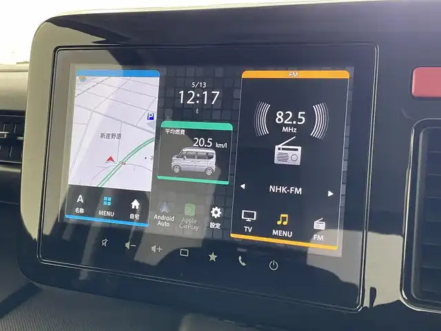 スズキ スペーシア ギア HYBRID XZターボ 宮城県 2024(令6)年 0.8万km モスグレーメタリック 9インチ純正ナビ/フルセグTV/FM/AM/BT/バックカメラ/全方位カメラ/ヘッドアップディスプレイ/クルーズコントロール/ビルトインETC/シートヒーター/ステアリングヒーター/両側パワースライドドア/電動パーキングブレーキ/ブレーキホールド/パドルシフト/オットマン/フォグランプ/ルーフレール/横滑り防止装置/コーナーセンサー/レーンキープアシスト/オートマチックハイビーム/ターボ