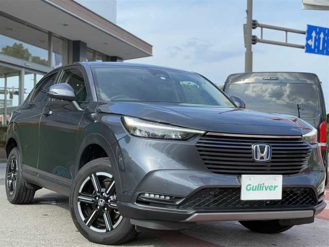 ホンダ ヴェゼル ハイブリッド e:HEV X 香川県 2023(令5)年 2.2万km メテオロイドグレーメタリック ワンオーナー/純正SDナビ/【ワンセグ/CD/DVD/Bluetooth】/バックカメラ/追従型クルーズコントロール/前席シートヒーター/横滑り防止装置/レーンキープアシスト/ダウンヒルアシストコントロール/前後コーナーセンサー/LEDヘッドライト/センターデフロック/純正16インチアルミ/純正ビルトインETC
