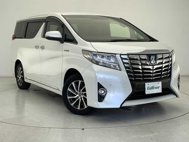 トヨタ アルファードハイブリット エグゼクティブ ラウンジ 千葉県 2017(平29)年 4.3万km ホワイトパールクリスタルシャイン 純正ナビ/Bluetooth CD DVD フルセグ/全周囲カメラ/ＪＢＬサラウンドシステム/フリップダウンモニター/ビルトインETC/両側パワースライドドア/パワーバックドア/ＡＣ１００Ｖ/シートヒーター/エアシート/パワーシート/メモリーシート/ステアリングヒーター/プッシュスタート/スマートキー/ウィンカーミラー/フォグランプ/ステアリングスイッチ/電動パーキングブレーキ/トヨタセーフティーセンス/プリクラッシュセーフティー/クリアランスソナー/レーダークルーズコントロール/オートハイビーム/レーンキープアシスト