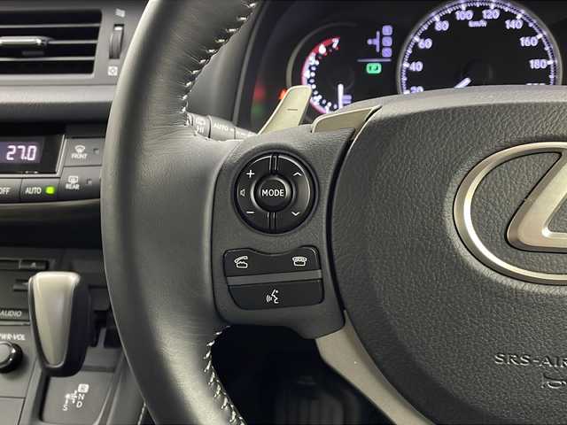 レクサス ＣＴ 200h バージョンL 栃木県 2014(平26)年 3.3万km マーキュリーグレーマイカ 純正SDナビ/（CD/DVD/フルセグTV/Bluetooth）/バックカメラ/クルーズコントロール/パドルシフト/純正アルミホイール/レザーシート/パワーシート/シートヒーターD/N/純正フロアマット/ドライブレコーダー/ETC/LEDヘッドライト/プッシュスタート/スマートキー/スペアキー1本/カードキー1枚