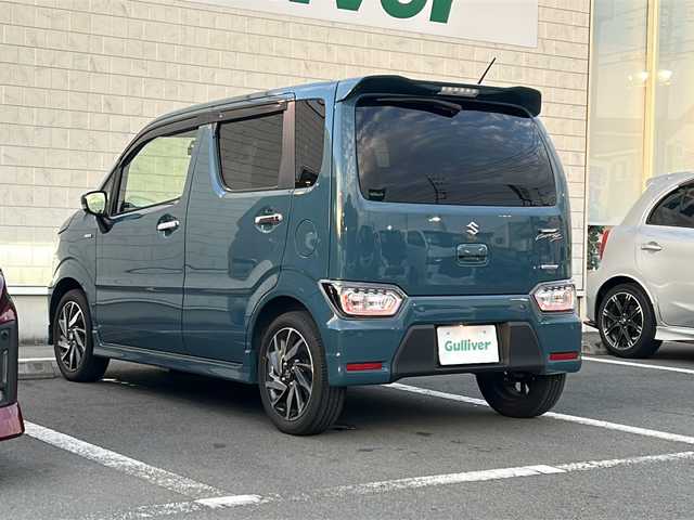 スズキ ワゴンＲ カスタムＺ HYBRID ZX 静岡県 2022(令4)年 1.9万km デニムブルーメタリック /社外ナビ/地デジTV//社外CD/DVD/Bluetooth//バックカメラ//レーダーブレーキサポート//前車追従クルーズコントロール//ドライブレコーダー前後//純正15インチAW//LEDヘッドライト//スマートキー//スペアキー//ETC